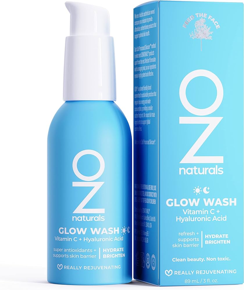 OZ Naturals Glow Wash Vitamin C +Hyaluronic Acid 89 ML - IZZAT DAOUK SA