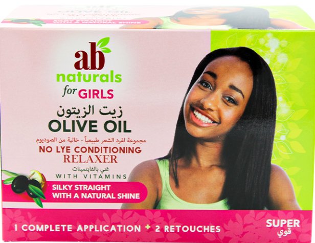 AB naturals conditioning relaxer for kids with olive oil SUPER - IZZAT DAOUK SA