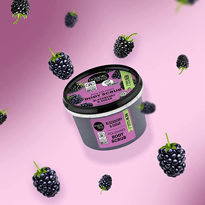 Organic Shop Polishing Body Scrub Black Berry And Sugar 250 Ml - IZZAT DAOUK SA