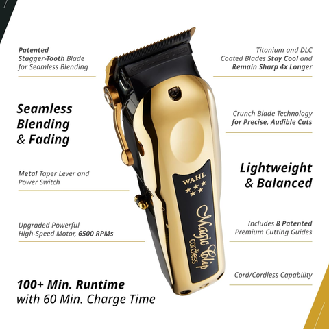 Wahl Magic Clip Cordless Gold Hair Clipper