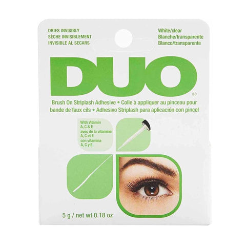 Duo Brush On Striplash Adhesive, White/Clear, Green 5gm - IZZAT DAOUK SA