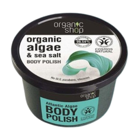 Organic Shop Invigorating Body Polish Algae Sea Salt 250 Ml - IZZAT DAOUK SA