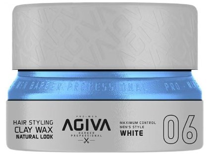 Agiva Hair Styling Clay Wax Natural Look Maximum Control Men’s Style White 06 - IZZAT DAOUK SA