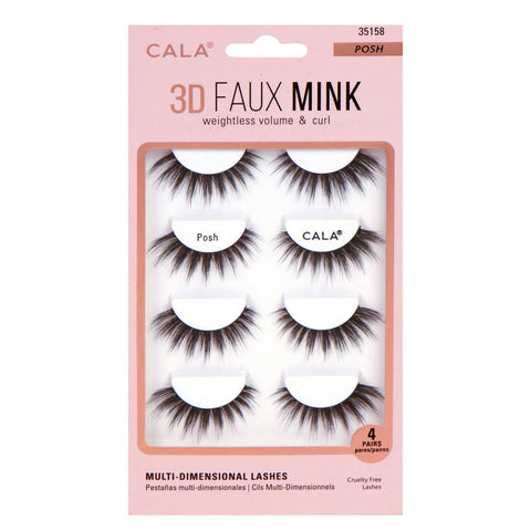 CALA 3D FAUX MINK LASHES 4 PAIR/ PK - IZZAT DAOUK SA