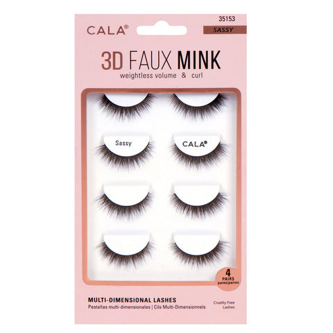 Cala 3D Faux Mink Lashes 4 Pair/ Pk - IZZAT DAOUK SA