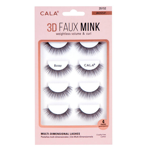 Cala 3D Faux Mink Lashes 4 Pair/ Pk - IZZAT DAOUK SA