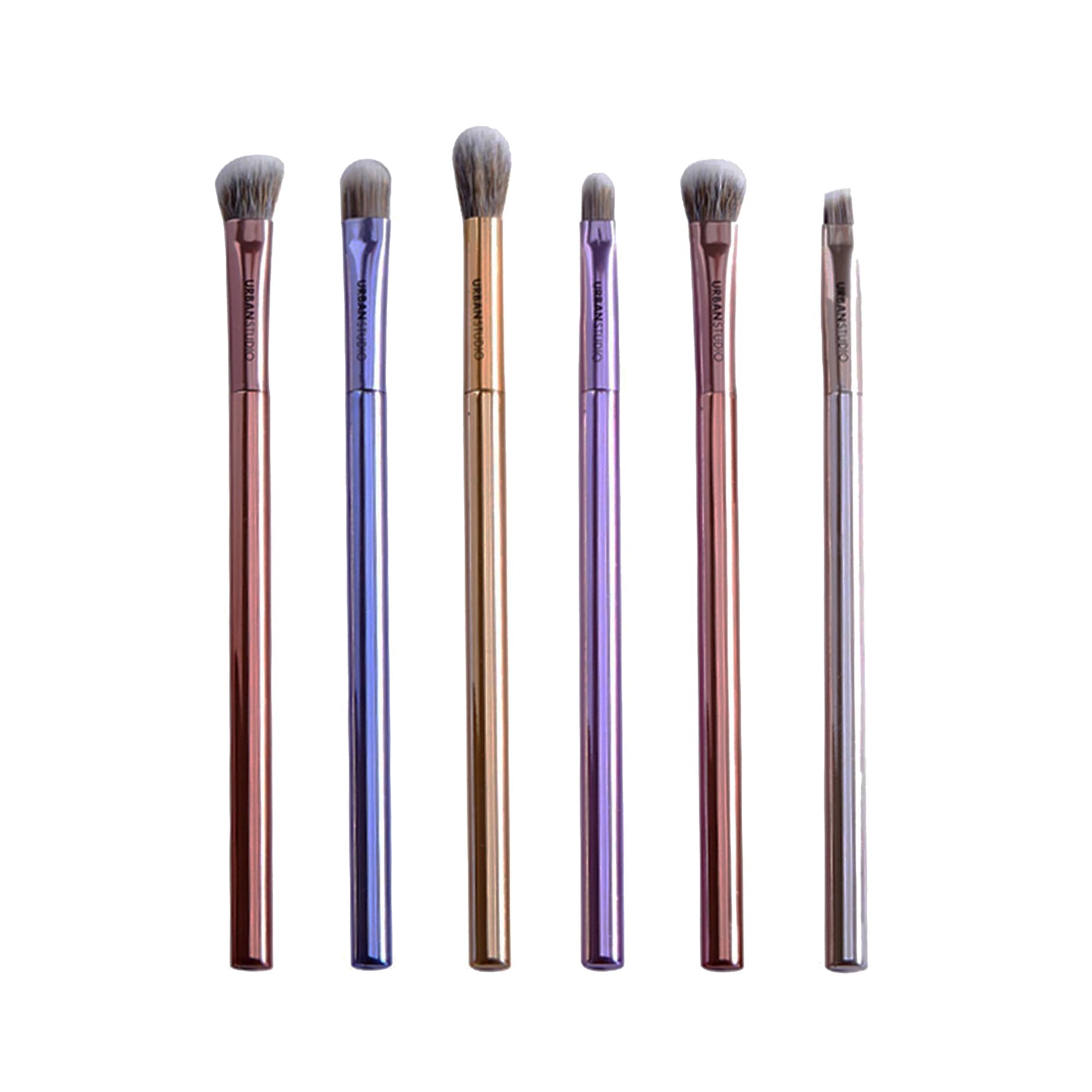 Cala Cosmetic Brush Sets Eye Obsessions 6Pcs (Metallic) 76816 - IZZAT DAOUK SA