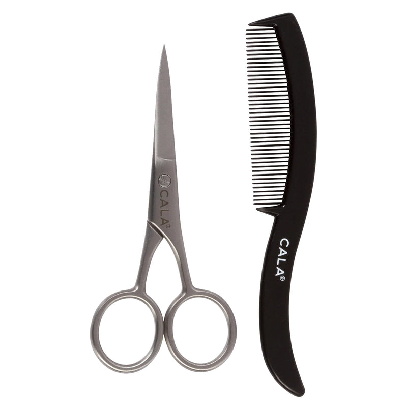 Cala Men'S Mustache Scissors & Comb 50654 - IZZAT DAOUK SA