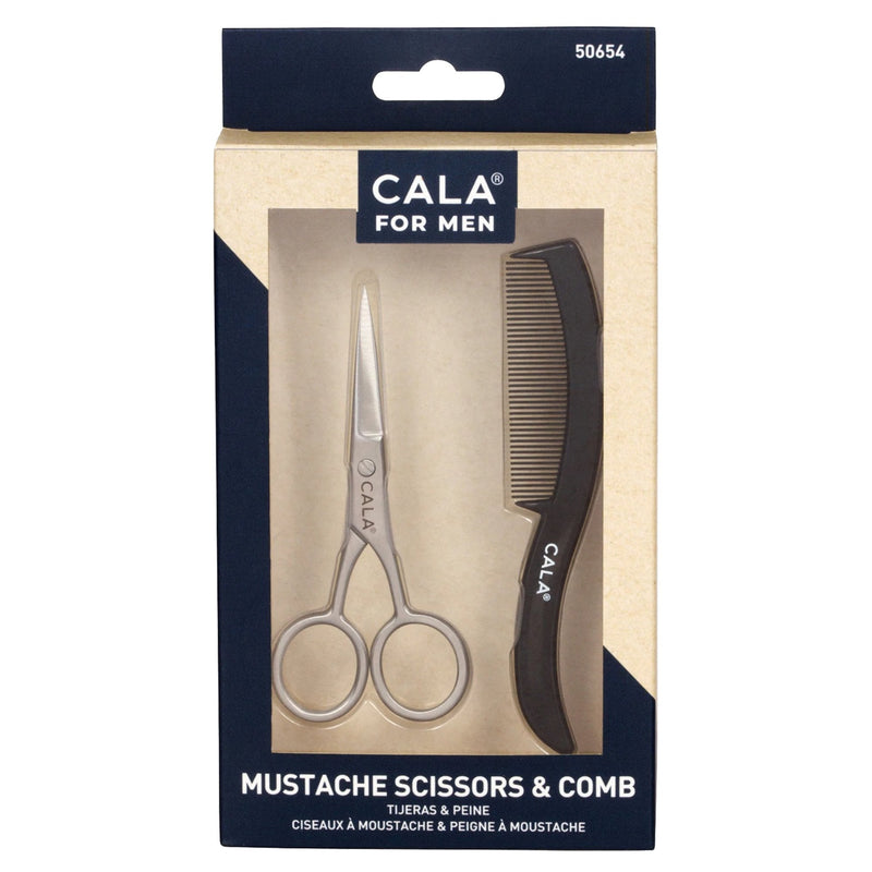 Cala Men'S Mustache Scissors & Comb 50654 - IZZAT DAOUK SA