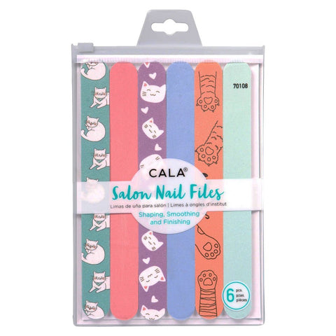 Cala Salon Nail Files Cat Lover (6 Pcs) 70108 - IZZAT DAOUK SA