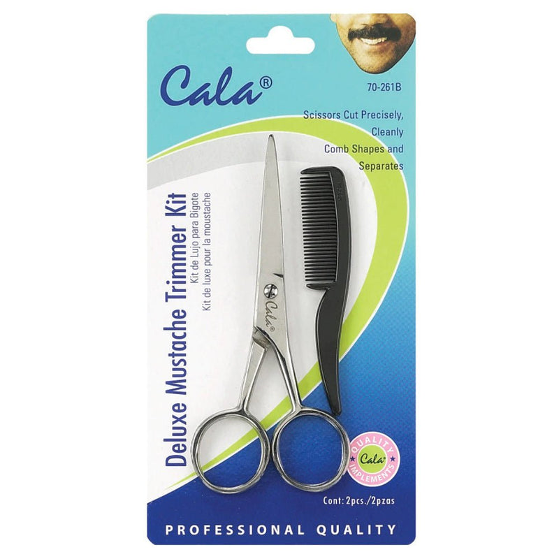 Cala Scissors Deluxe Mustache Trimmer Kit 70-261B - IZZAT DAOUK SA