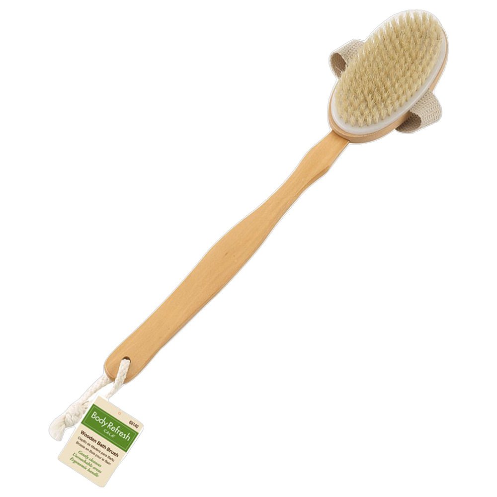 Cala Wooden Bath Brush With Handle 68410 - IZZAT DAOUK SA