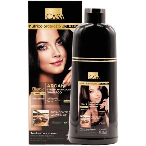 Casa Sulfate-Free Dye Shampoo Black - 420 ML - IZZAT DAOUK SA
