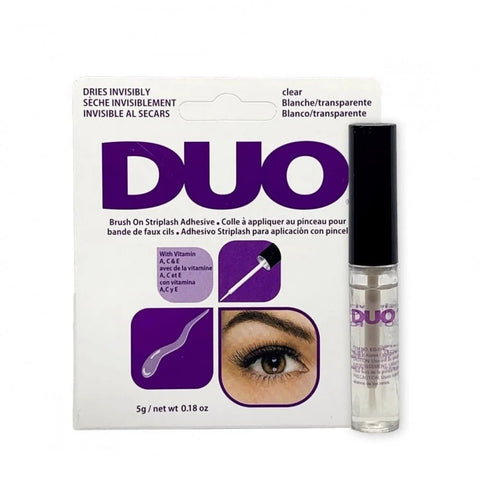 Duo Brush On Striplash Adhesive Clear tone Purple - IZZAT DAOUK SA