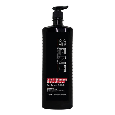 Gent 2 In 1 Shampoo & Conditioner 1L - IZZAT DAOUK SA