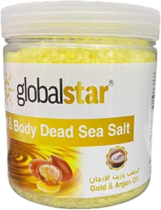 Global Star Foot And Body Dead Sea Salt With Gold And Argan Oil 1 k - IZZAT DAOUK SA
