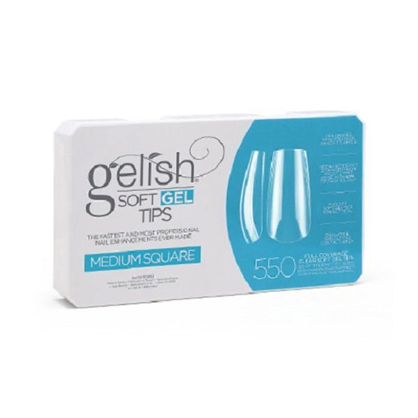 Harmony Gelish Soft Gel Nail Tips 1168161 Medium Square 550 Pcs - IZZAT DAOUK SA