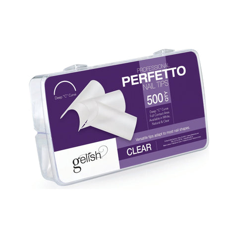 HARMONY PERFETTO Nail Tips Clear 01184 500 pcs - IZZAT DAOUK SA