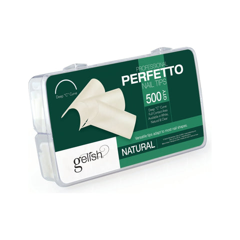 HARMONY PERFETTO Nail Tips Natural 01186 500 pcs - IZZAT DAOUK SA