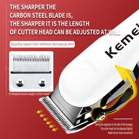 Kemei Hair Clipper With Lcd Km-809A - IZZAT DAOUK SA