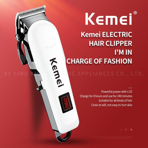 Kemei Hair Clipper With Lcd Km-809A - IZZAT DAOUK SA