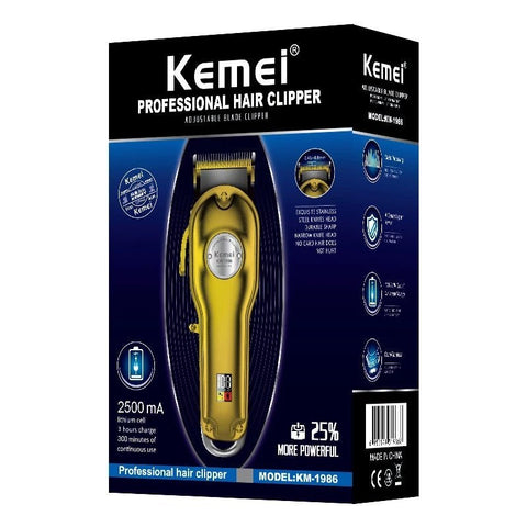 Kemei Proffesional Hair Clipper Led Display Km-1986 - IZZAT DAOUK SA