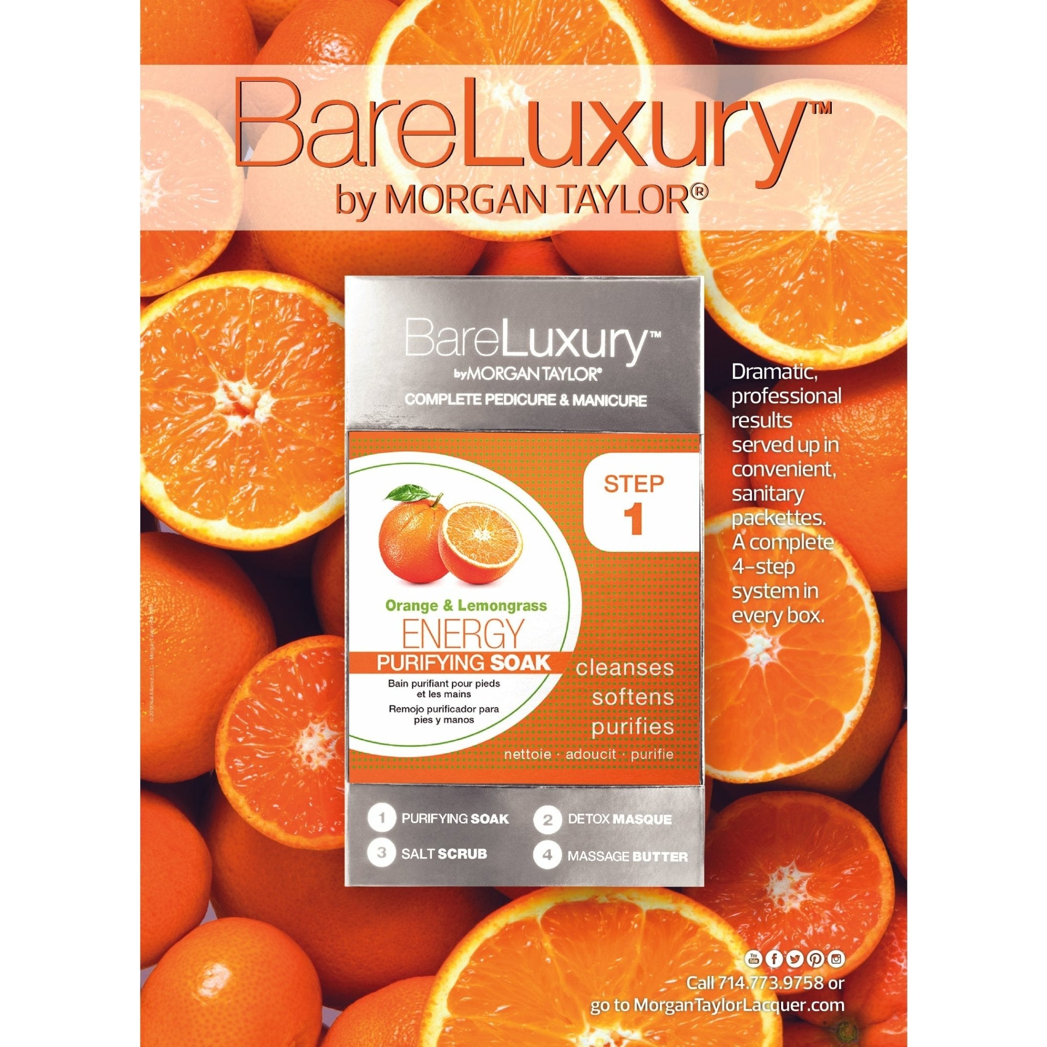 Morgan Taylor Bare Luxury Energy Orange & Lemongrass 4Pcs Pack 51318 - IZZAT DAOUK SA