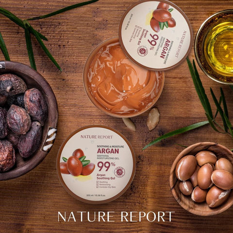 Nature Report Argan Soothing Gel 99% 300Ml - IZZAT DAOUK SA