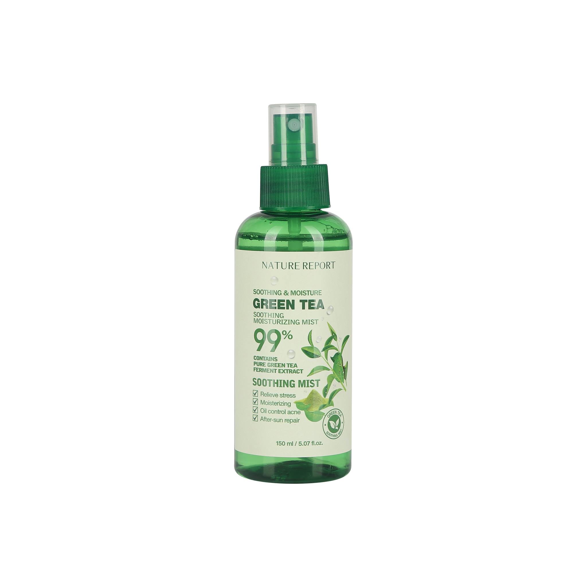Nature Report Green Tea Soothing Mist 99% 150Ml - IZZAT DAOUK SA