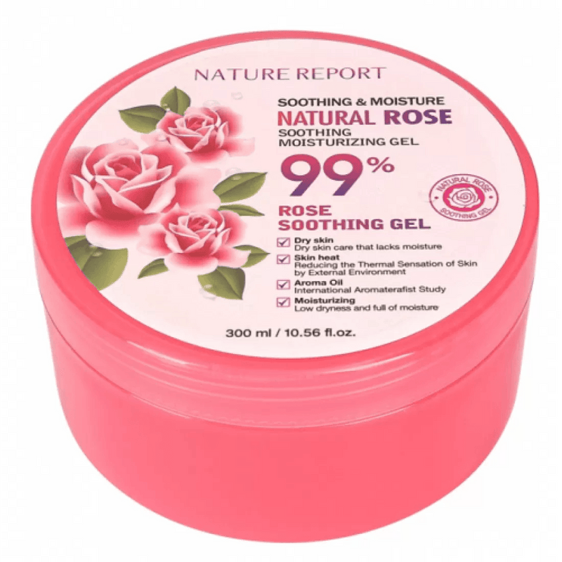 Nature Report Natural Rose Soothing Gel 99% 300Ml - IZZAT DAOUK SA