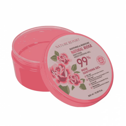 Nature Report Natural Rose Soothing Gel 99% 300Ml - IZZAT DAOUK SA