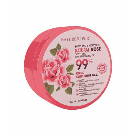 Nature Report Natural Rose Soothing Gel 99% 300Ml - IZZAT DAOUK SA