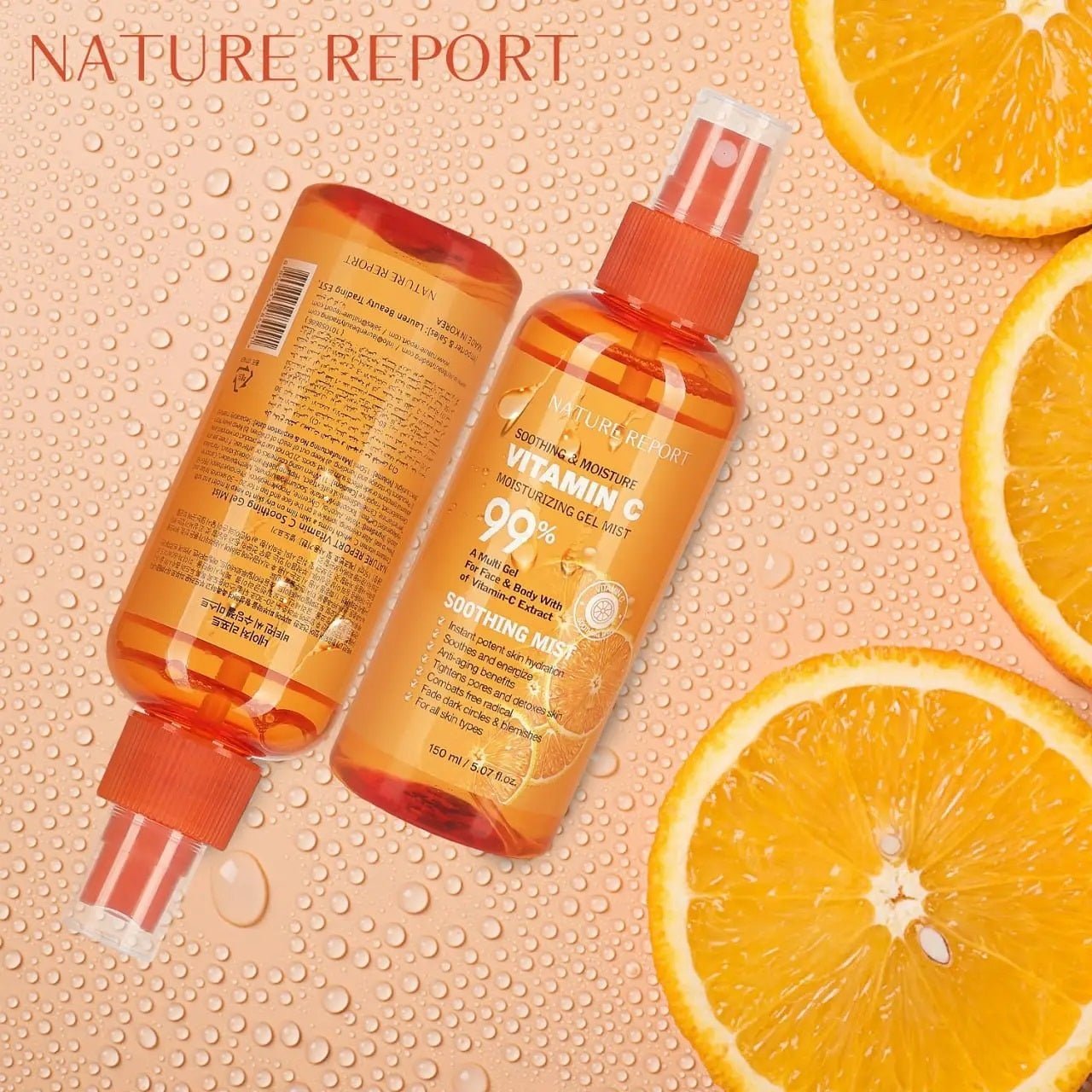 Nature Report Vitamin C Soothing Mist 99% 150Ml - IZZAT DAOUK SA
