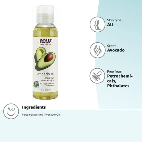 NOW SOLUTION AVOCADO OIL 118ML - IZZAT DAOUK SA