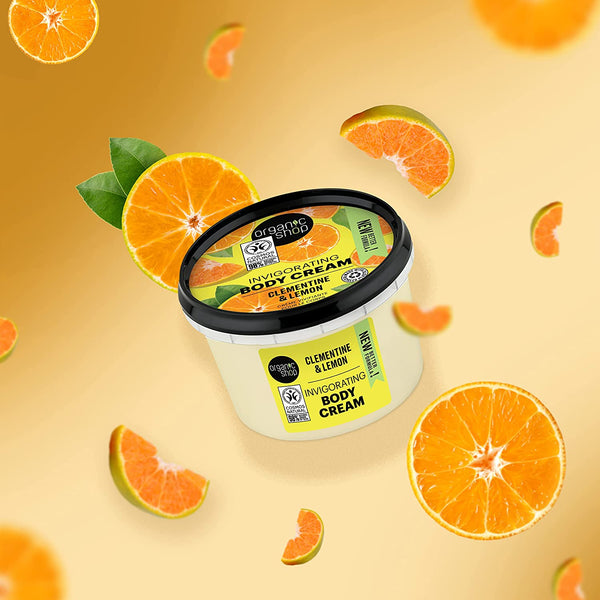 Organic Shop Invigorating Body Cream Clementine & Lemon 250 Ml - IZZAT DAOUK SA