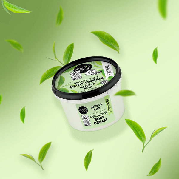 Organic Shop Invigorating Body Cream Matcha And Basil 250 Ml - IZZAT DAOUK SA