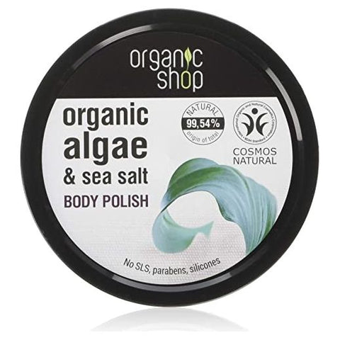 Organic Shop Invigorating Body Polish Algae Sea Salt 250 Ml - IZZAT DAOUK SA