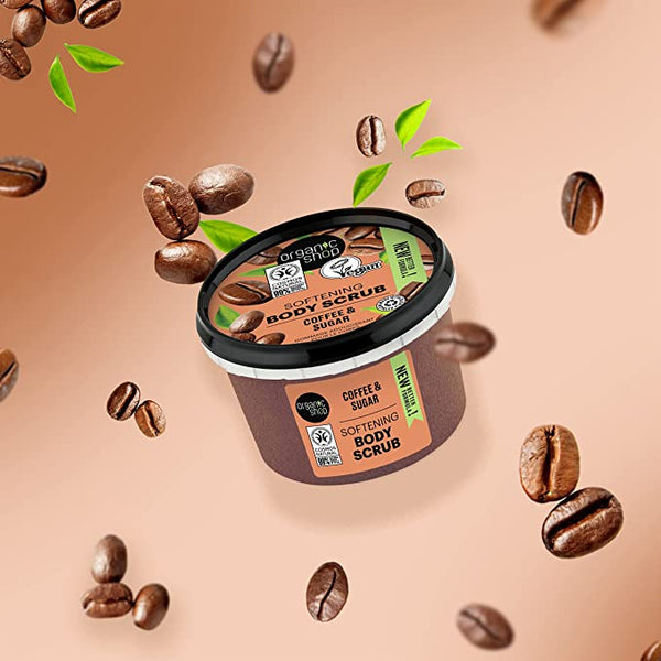 Organic Shop Invigorating Body Scrub Coffee And Sugar 250 Ml - IZZAT DAOUK SA