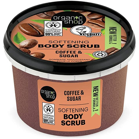 Organic Shop Invigorating Body Scrub Coffee And Sugar 250 Ml - IZZAT DAOUK SA