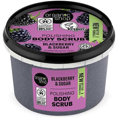 Organic Shop Polishing Body Scrub Black Berry And Sugar 250 Ml - IZZAT DAOUK SA