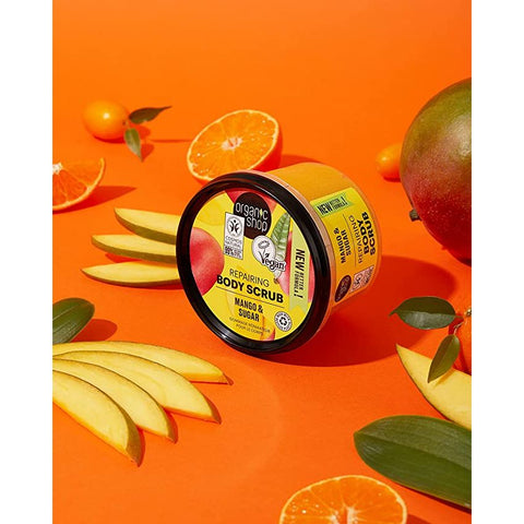 Organic Shop Repairing Body Scrub Mango And Sugar 250 Ml - IZZAT DAOUK SA