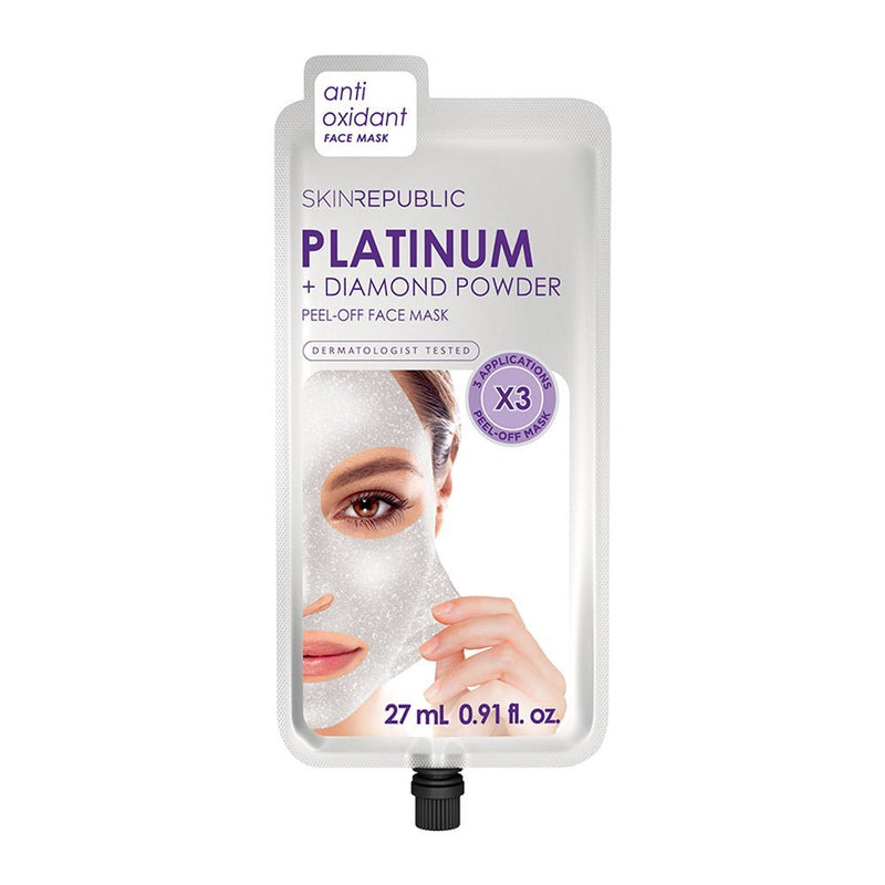 Platinum + Diamond Powder Peel-Off Face Mask (3 Applications) - IZZAT DAOUK SA