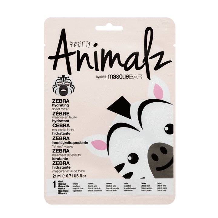 Pretty Animalz Zebra Sheet Mask 21Ml - IZZAT DAOUK SA