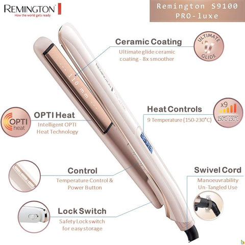 Remington Proluxe Straightener S9100 - IZZAT DAOUK SA