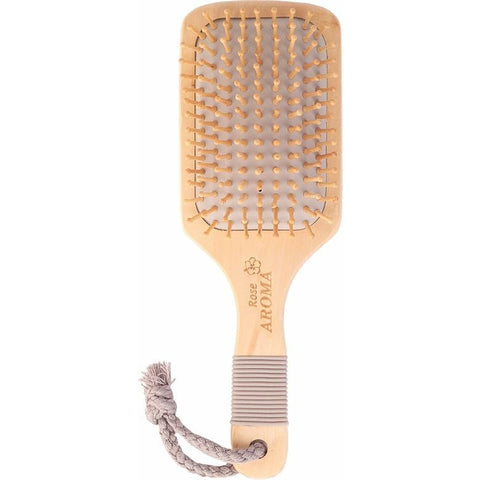 Rose Aroma Wood Hair Brush 4708 - IZZAT DAOUK SA