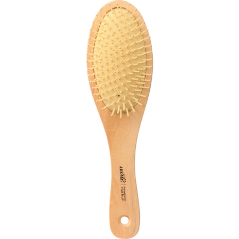 ROSE AROMA WOOD HAIR BRUSH 4736 - IZZAT DAOUK SA