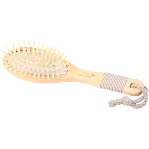 ROSE AROMA WOOD HAIR BRUSH 4738 - IZZAT DAOUK SA