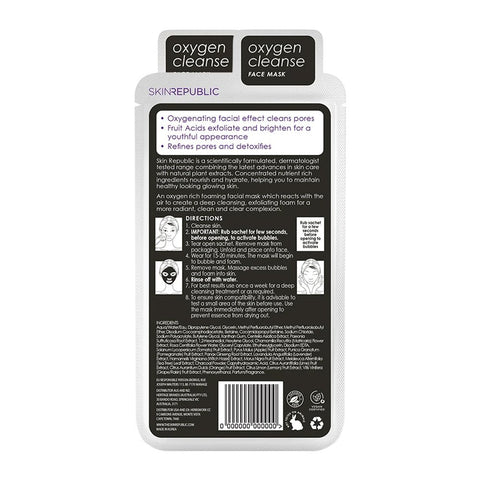 Skin Republic Bubble Purifying + Charcoal Face Mask Sheet - IZZAT DAOUK SA