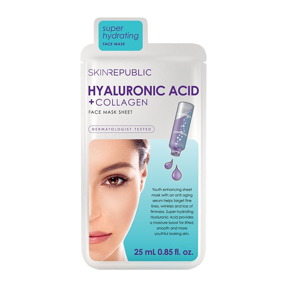 Skin Republic Hyaluronic Acid + Collagen Face Mask Sheet - IZZAT DAOUK SA