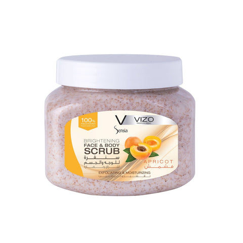 Vizo Face And Body Scrub Apricot 500 Gram - IZZAT DAOUK SA